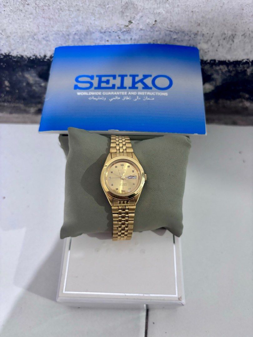 SEIKO Automatic Gold Dial Ladies Watch
