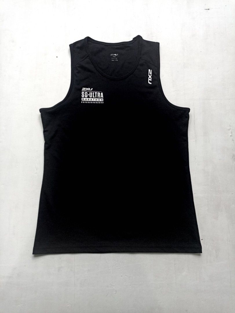 Singlet Pria / tank top jersey 2XU running original muscle gym, Fesyen
