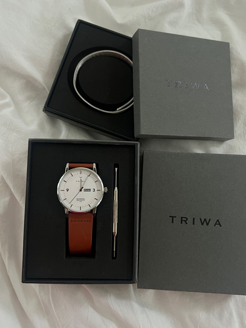 Triwa klinga watch and bracelet, Luxury, Watches on Carousell