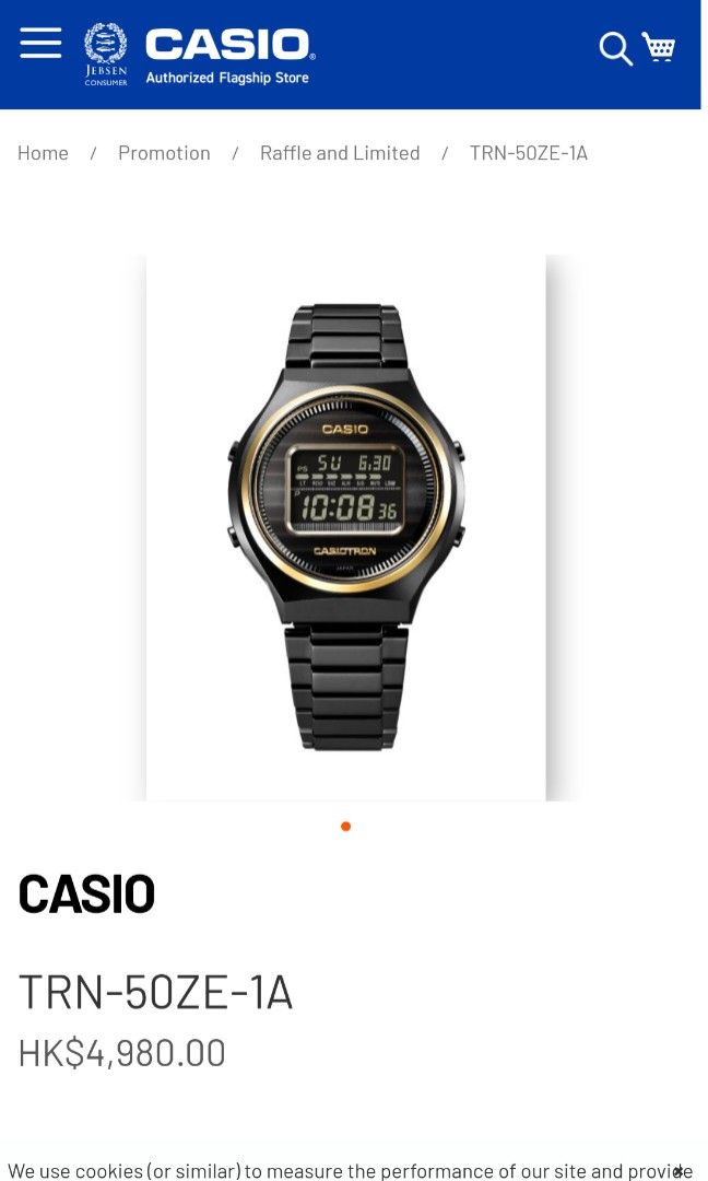 TRN-50ZE-1A CASIO WATCH 50週年紀念型號 | ZERO TO ONE系列 | TRN-50ZE-1A 購錶權 | CASIO  直接發貨 確保真貨