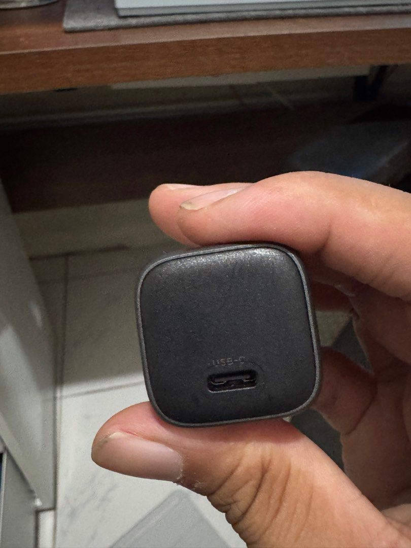Ugreen Nexode Gan 20w type c charger (Category: Chargers & Cables) located in Quezon City. Submitted by kliffdeuna (Listing ID 1331188269, Image 2). Description: NOTE: Charging brick ONLY no cable Slightly used to charge up iphone. Can be passed as brand new Bought this for 369 pesos Selling for 200 pesos Buyer will shoulder sf Location: Tandang Sora, QC Rfs: upgraded to robogan charger .