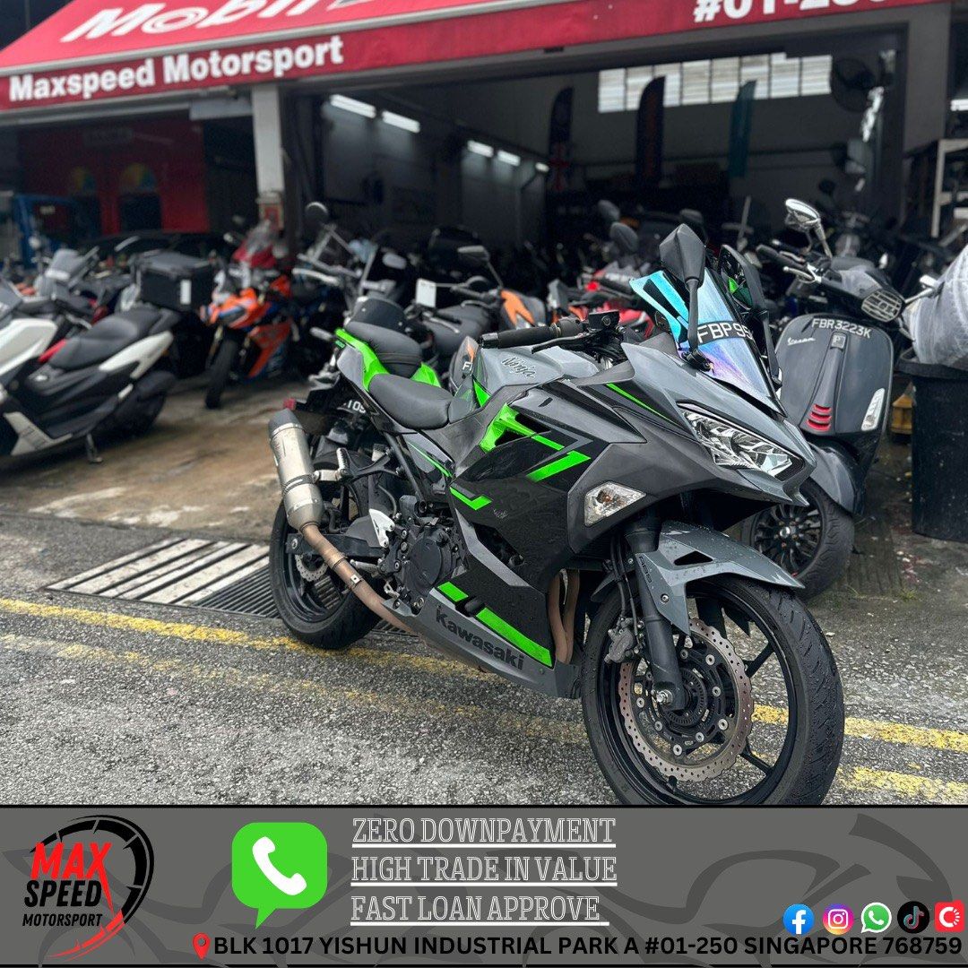 USED UNIT KAWASAKI NINJA 400 PRE OWNED KAWASAKI NINJA400 KAWASAKI NINJA 400 NINJA KAWA CLASS 2A LEOVINCE EXHAUST SPORT BIKE USED BIKE 400CC Motorcycles Motorcycles for Sale Class 2A on Carousell