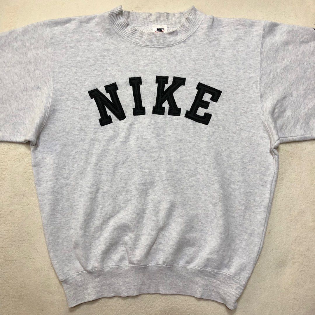 VINTAGE 90s NIKE Embroidered Big Spellout Logo Sweatshirt Men s Fashion Tops Sets Hoodies on Carousell