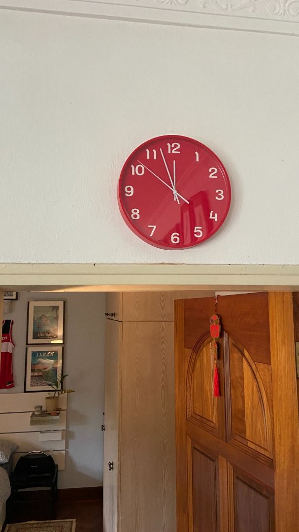 Wall clock (Category: Other Home Decor) located in Singapore. Submitted by monocheese (Listing ID 1331183499, Image 1). Description: Moving out sale - Everything must go. See other listings on profile. All items negotiable if buying more than 1. Items available for pick up near Buona Vista. .