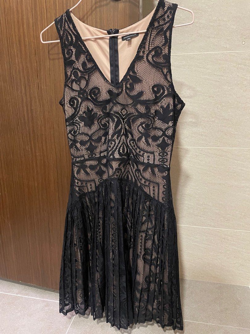 Warehouse black lace dress store