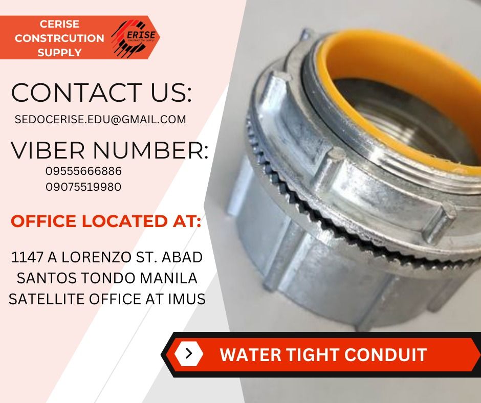 WATER TIGHT CONDUIT HUB, Commercial & Industrial, Construction Tools ...