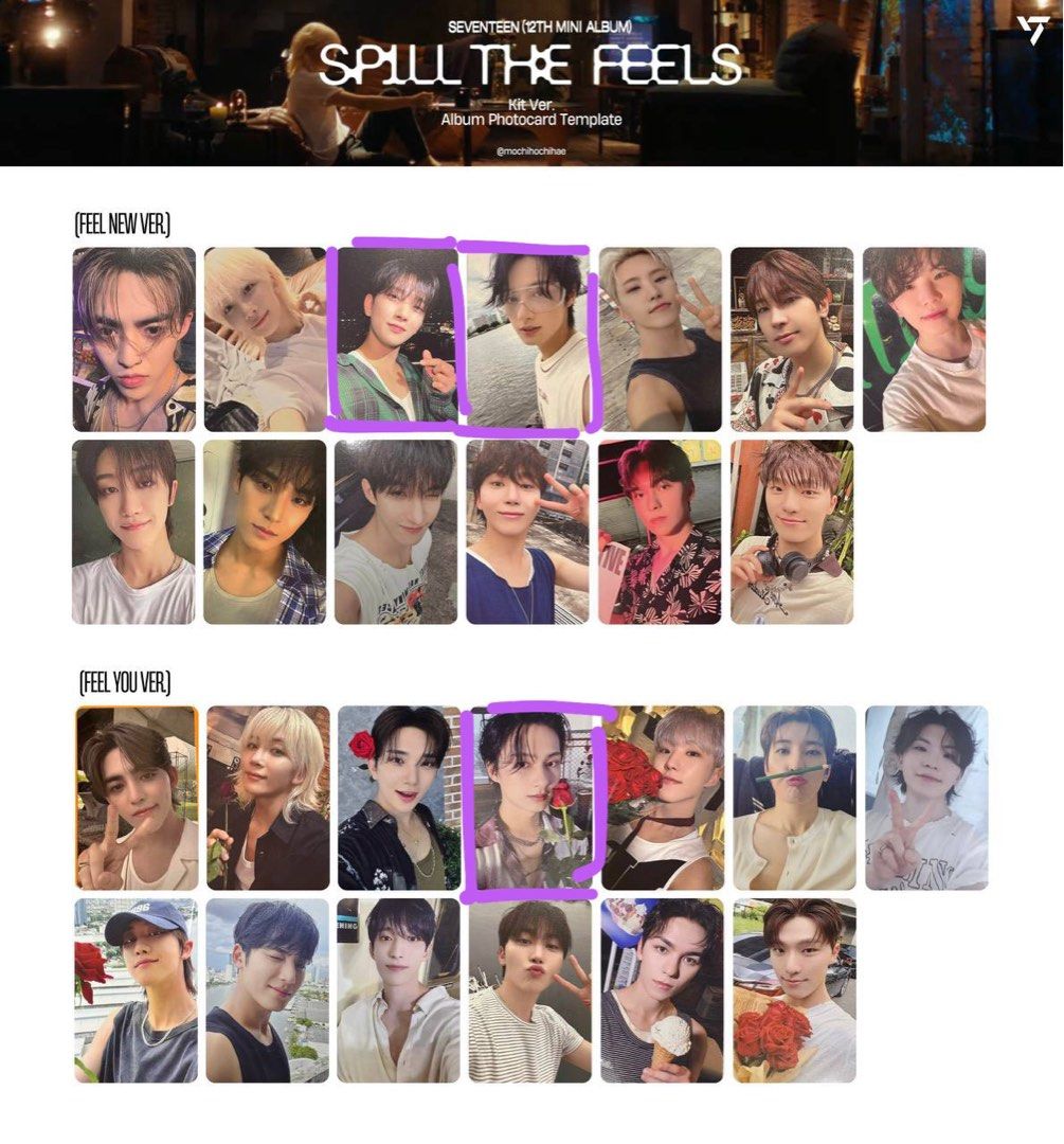 SEVENTEEN 12th Mini Album 'SPILL THE FEELS' FEEL NEW Ver