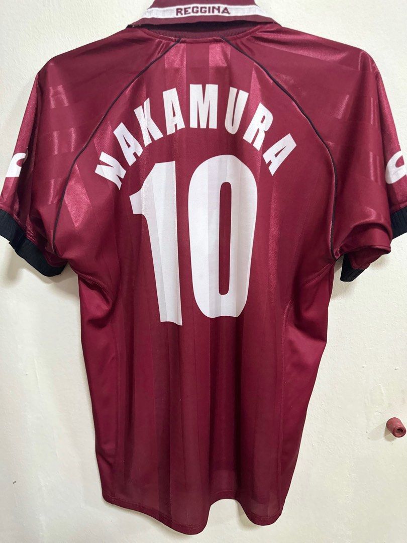 応援グッズ ASICS x Reggina 2004 Nakamura 10 Serie A 2002/03 NAKAMURA Reggina Vintage Asics Home Football Shirt