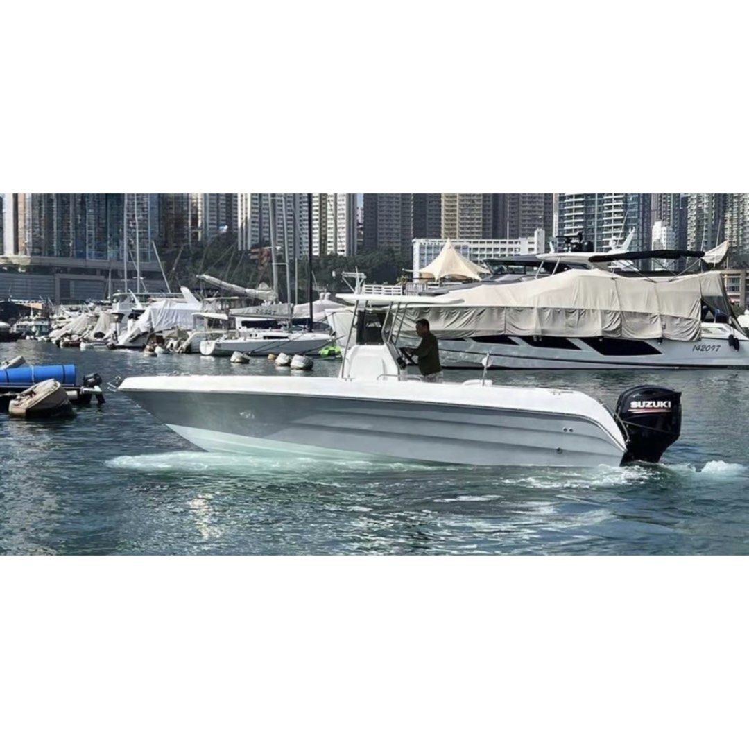 24ft 7.6m Fishing Boat With Motor For Sale, Sports Equipment, Fishing