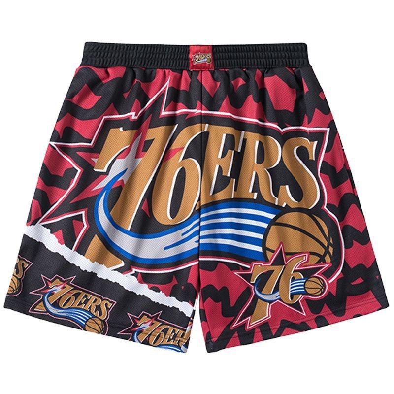 Pre order Men s Mitchell Ness Philadelphia 76ers Jumbotron 2.0 Sublimated Shorts Carousell