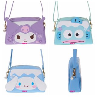 正版 Sanrio Kuromi 水怪 hangyodon 玉桂狗 cinnamoroll 富士山造型兩用小袋連可拆卸肩帶 側孭袋 斜孭袋64223014978435110
