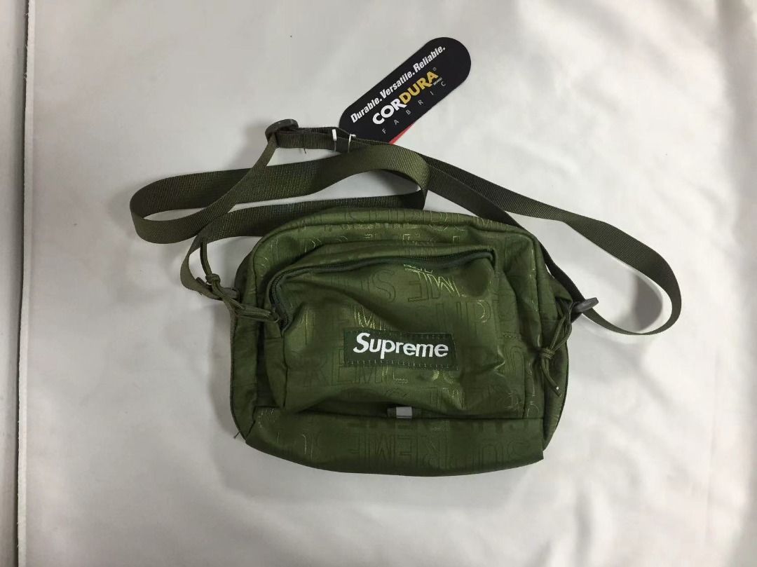 Supreme SS19 Shoulder Bag Single Shoulder Crossbody Bag Men s and Women s Green