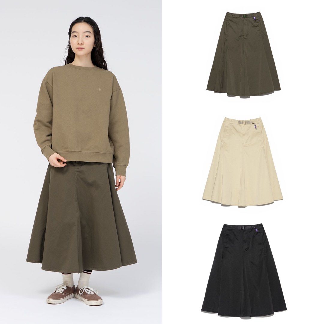 マ*ー様 パープルレーベル新品Chino Flared Field Skirt THE NORTH FACE PURPLE LABEL Chino Flared Field Skirt