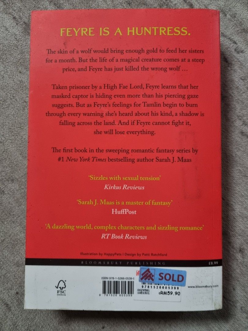 A Court Of Thorn And Roses Sarah J. Maas, Hobbies & Toys, Books