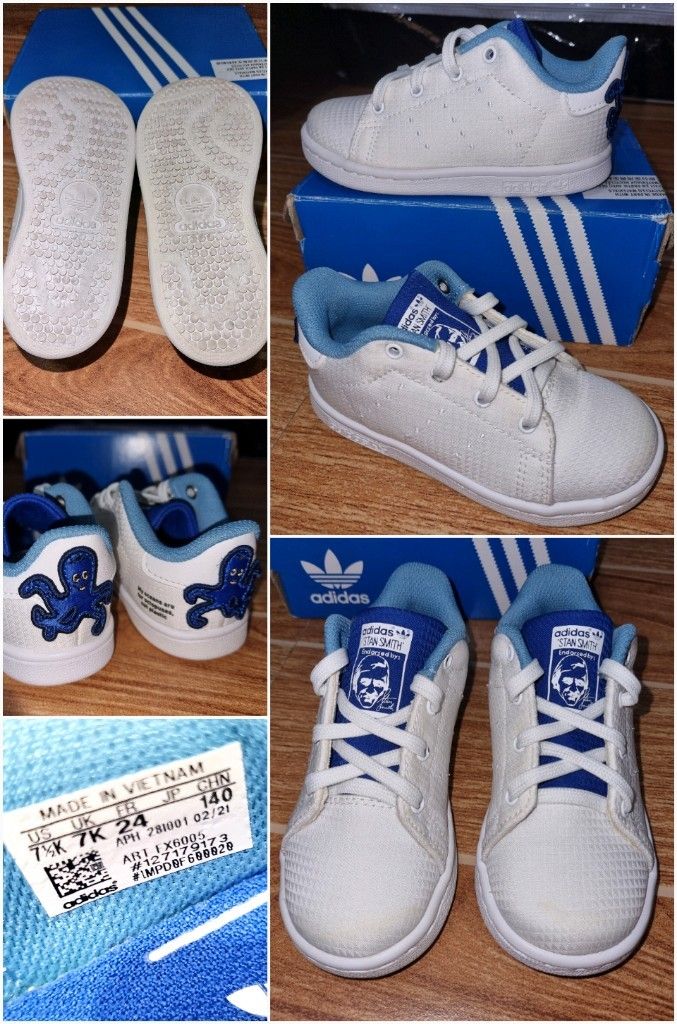 Adidas Stan Smith for toddler with free sandals, Babies & Kids, Babies &  Kids Fashion on Carousell