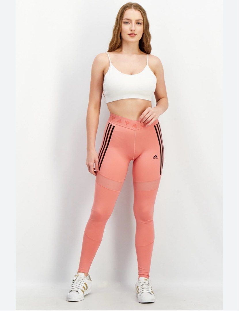 Peach adidas leggings sale