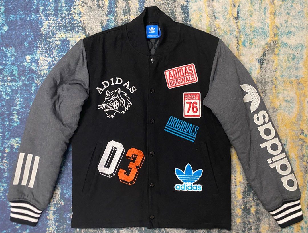 Adidas letterman jacket discount