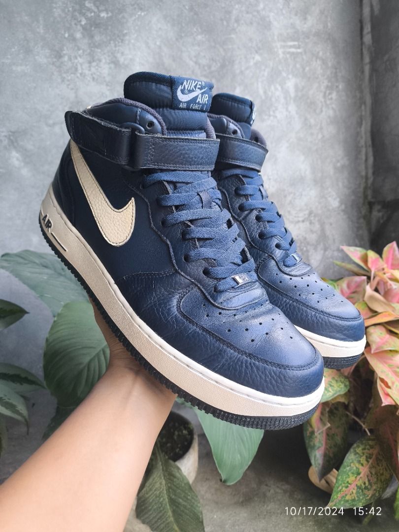 AF1 82 BLUE HIGHCUT Men s Fashion Footwear Sneakers on Carousell