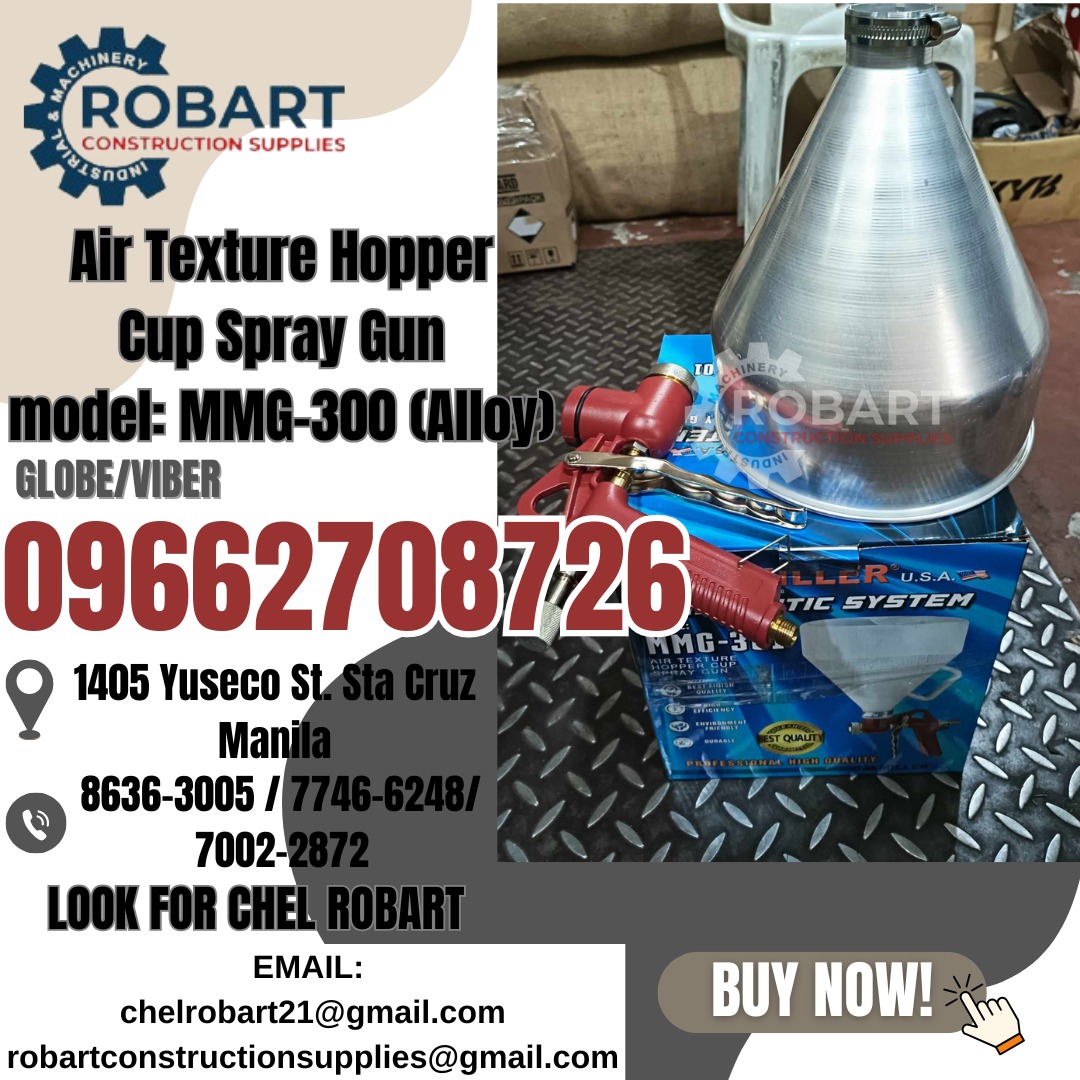 AIR TEXTURE HOPPER CUP SPRAY GUN, Commercial & Industrial, Construction ...