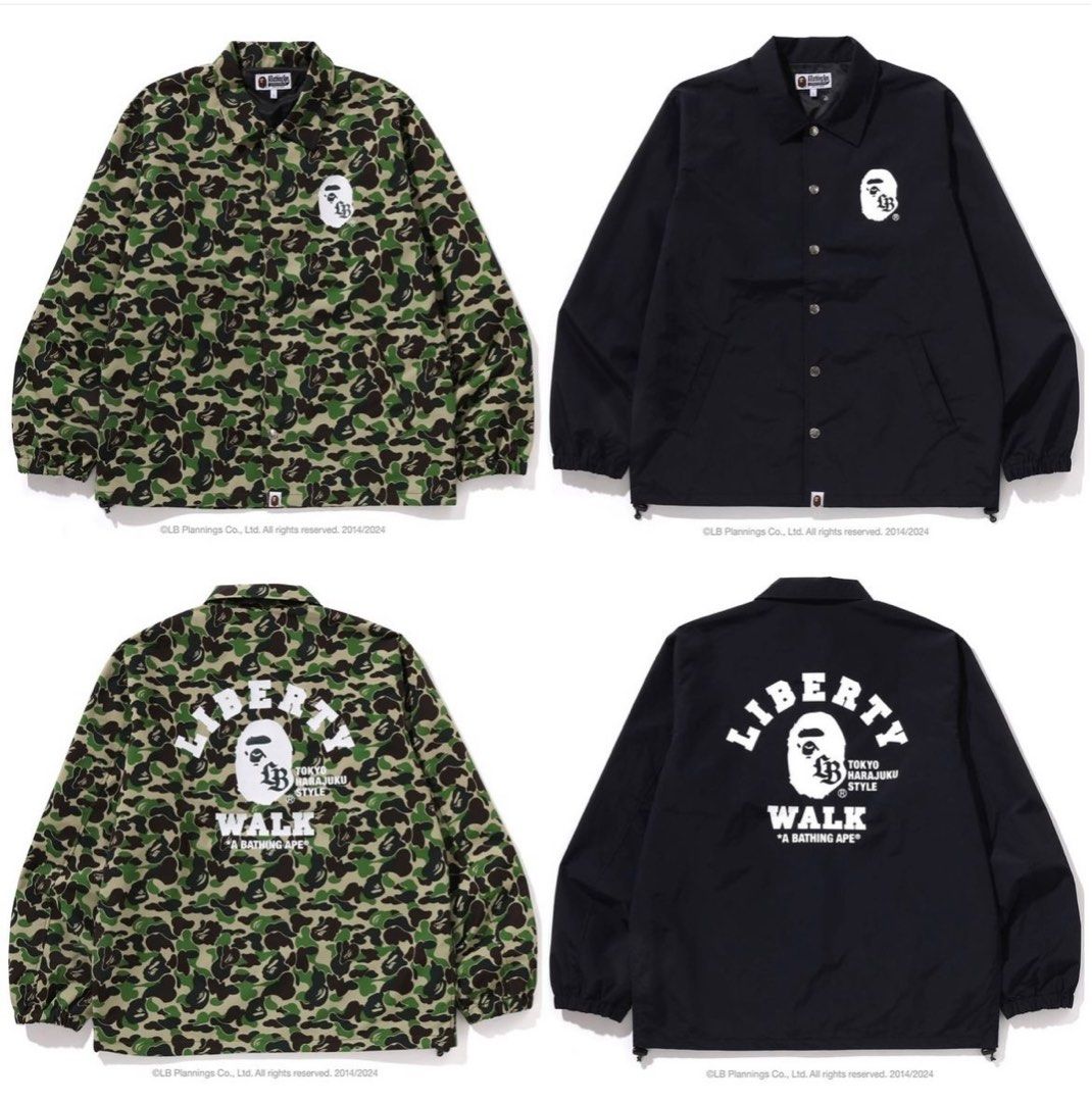 BAPE x Liberty Walk ABC Camo Coach Jacket, Men