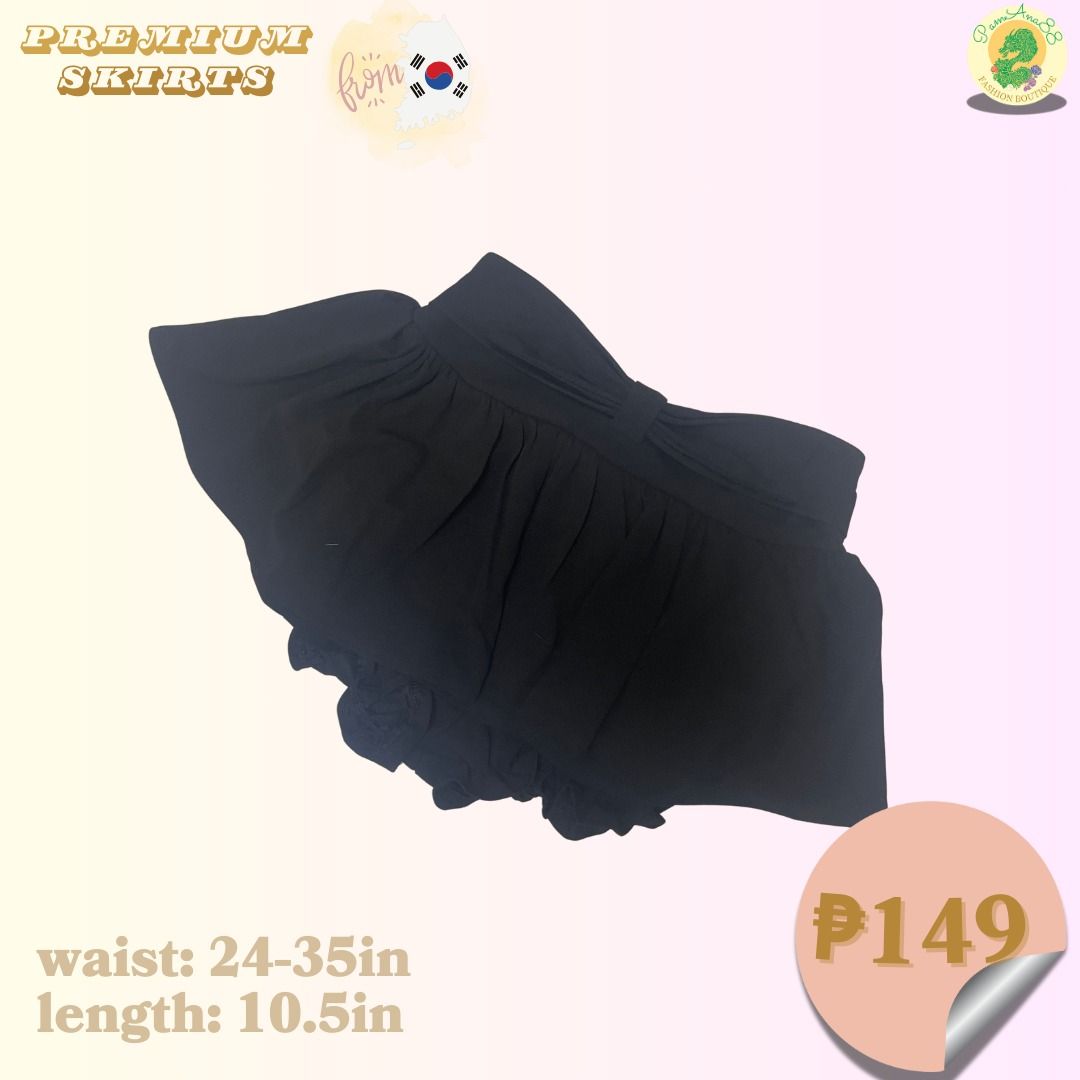 Black Micro Maloi Balloon Skirt (Category: Skirts) located in Santo Tomas. Submitted by pamana88fashionboutique (Listing ID 1331357735, Image 1). Description: .