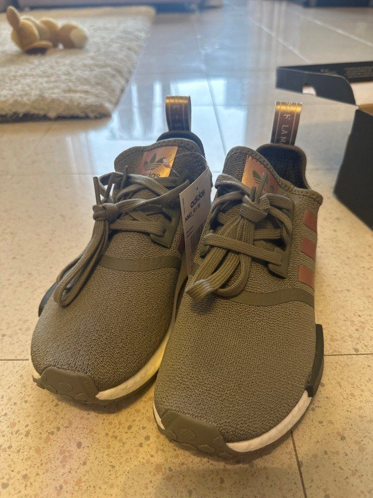 Green and rose gold adidas clearance