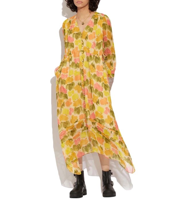 Coach floral dress cheap