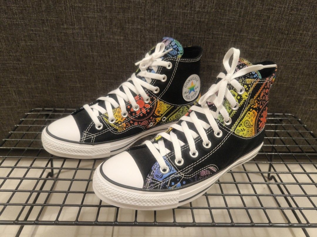 Brand New in Box Converse All Star Chuck Taylor Hi Black University Red UK8.5 US9 EU42.5 Rare Item Discontinued Retailed For RM419.90 Original