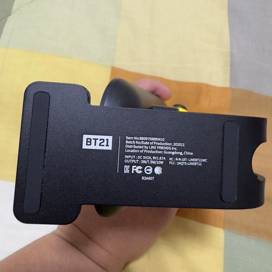 BT21 Chimmy Wireless Charger (Category: Chargers & Cables) located in Las Pinas. Submitted by allideclutter (Listing ID 1331342728, Image 3). Description: BT21 CHIMMY Wireless Charger Comes with Type C cable No more box Still works with latest phone models - iPhone 15 Pro Max as seen in photos In good condition (check last 2 photos).