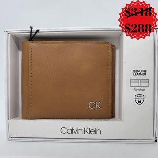﻿Calvin Klein Men's Leather Wallet 防RFID 男裝真皮銀包 附送禮盒 全新現貨正品 生日禮物 男朋友禮物64223505932546110