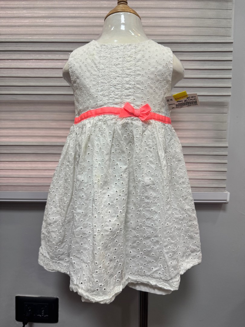 Carter s White Dress 24m Babies Kids Babies Kids Fashion on Carousell