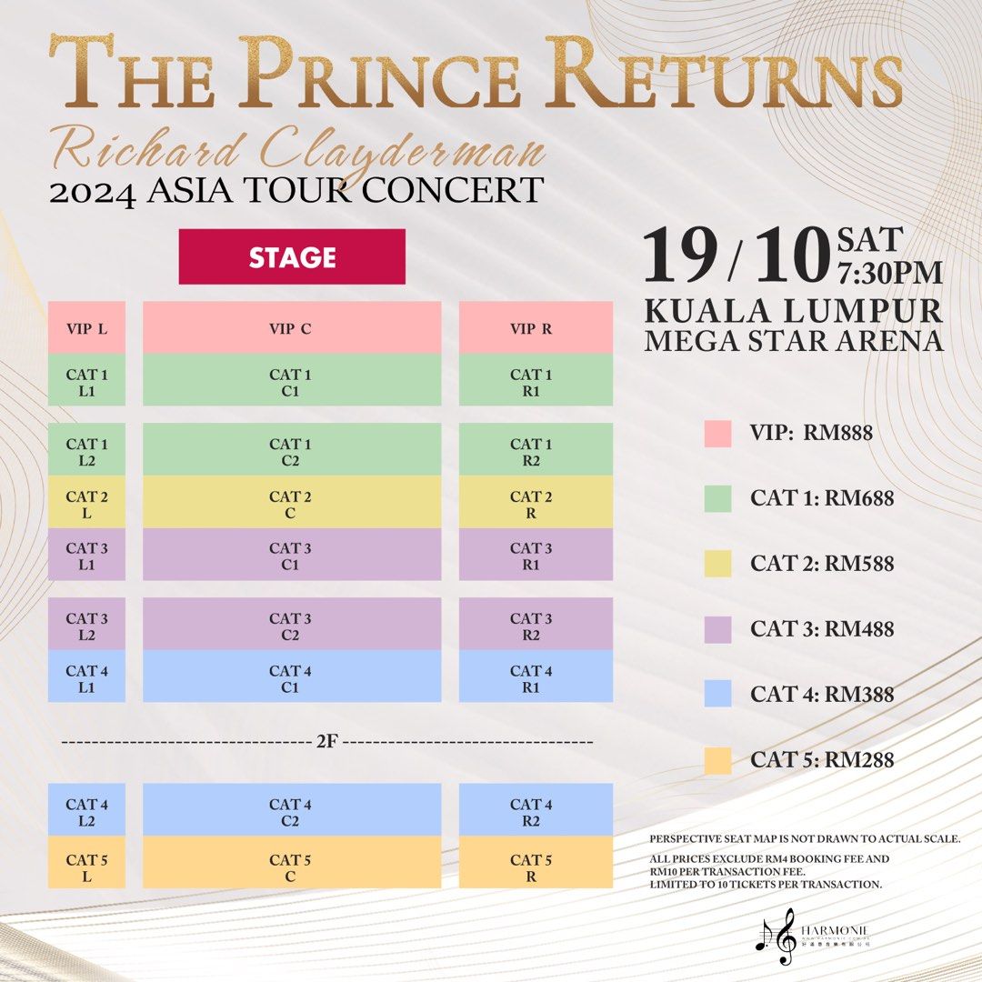 [CAT 3 C2 Middle section] RICHARD CLAYDERMAN 2024 ASIA TOUR LIVE IN