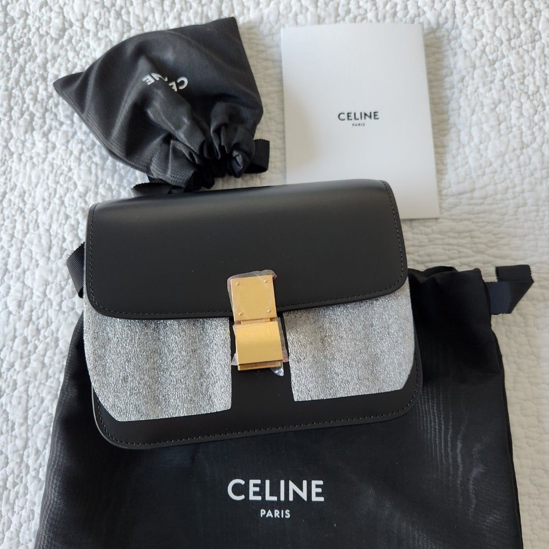 Celine Box Bag in Black GHW Small Brand New