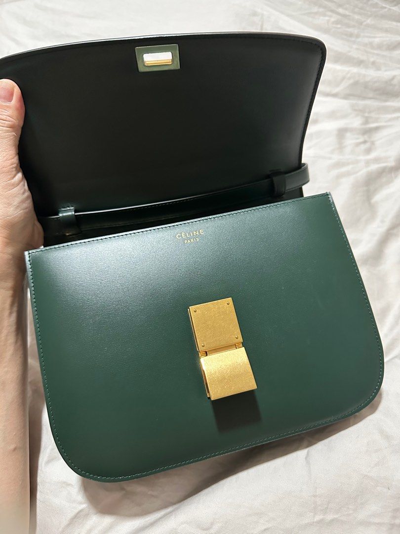 Celine medium box bag in Amazon colour