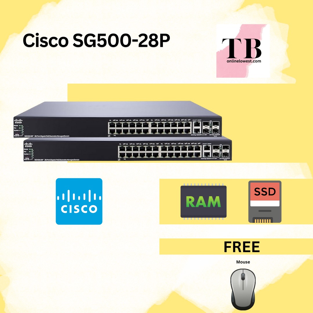 Cisco SG500-28P-K9-NA 28-Port Gigabit POE Stackable Managed Switch ...