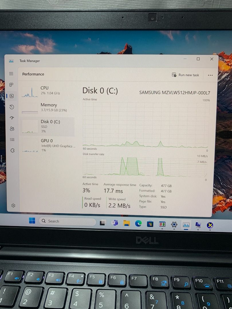 Dell Latitude 7490/i5/8th Gen/16GB RAM/512GB SSD/1Month Replacement