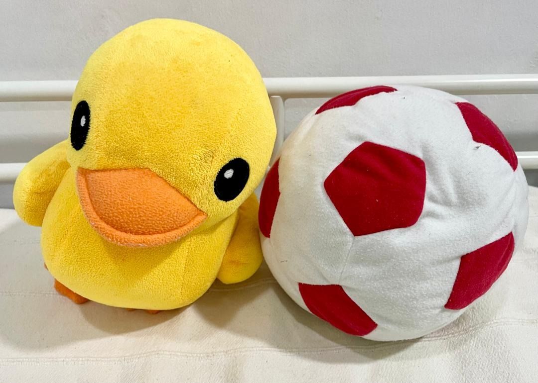 Ducky Soft toy and Ikea soccer toy