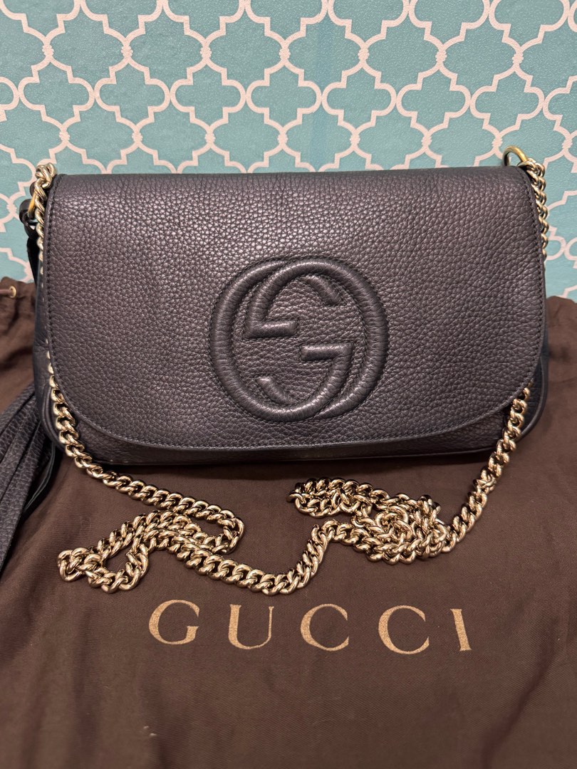 FASTBREAK SALE Gucci Soho Flap Black