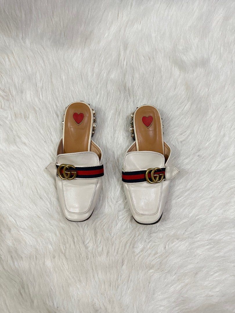 Gucci princetown mule white top