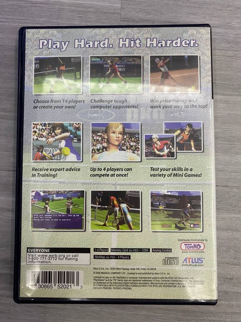 HardHitter Tennis (Sony PlayStation 2, 2002), Video Gaming, Video Games