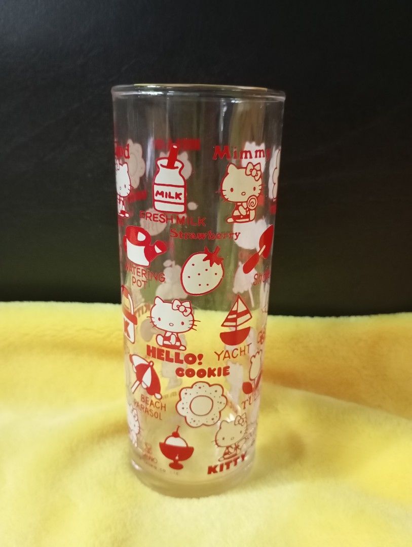 Hello kitty Drinking glass (Category: Other Kitchenware & Tableware) located in Manila. Submitted by ysabel1102 (Listing ID 1331357231, Image 3). Description: Hello kitty tall / slim clear drinking glass, from Japan surplus manage ur expectation and buy at ur own risk.
