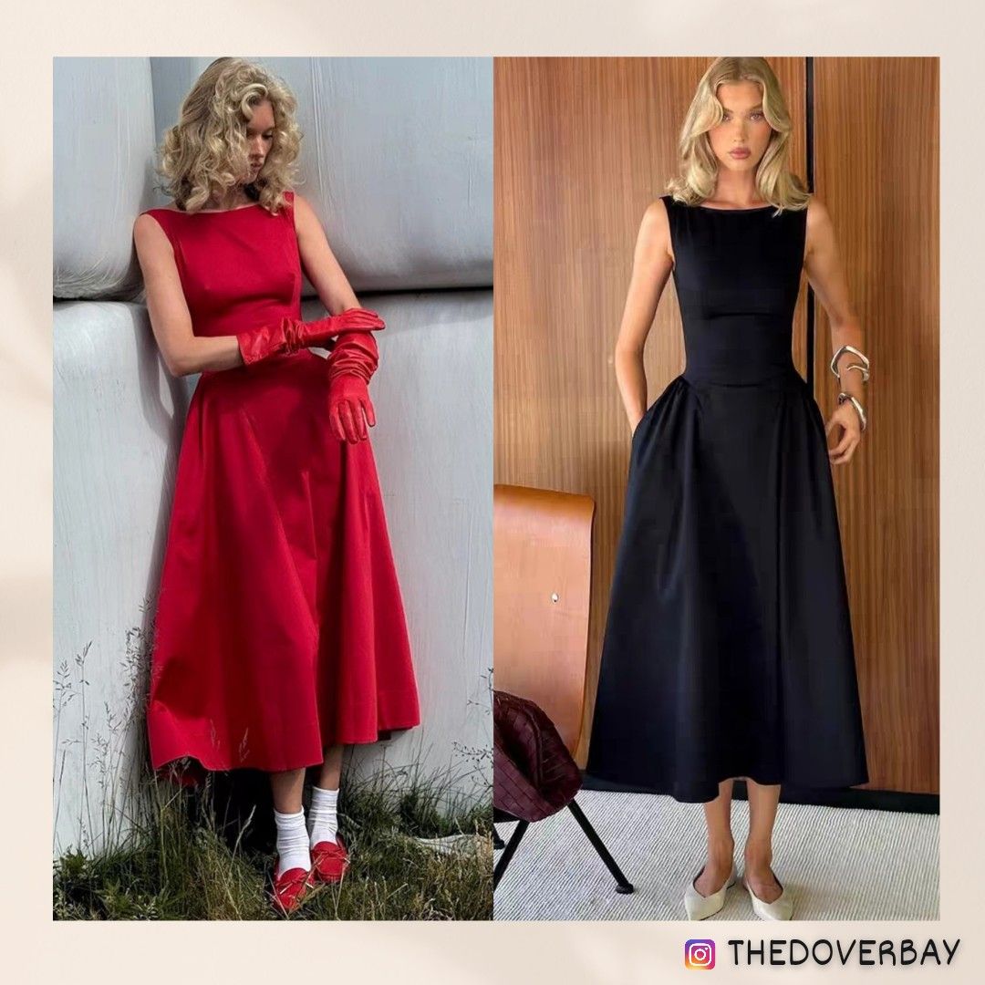 stretch cotton sateen midi dress helsa brand helsa Fairweather Midi Dress in Stretch Cotton Sateen