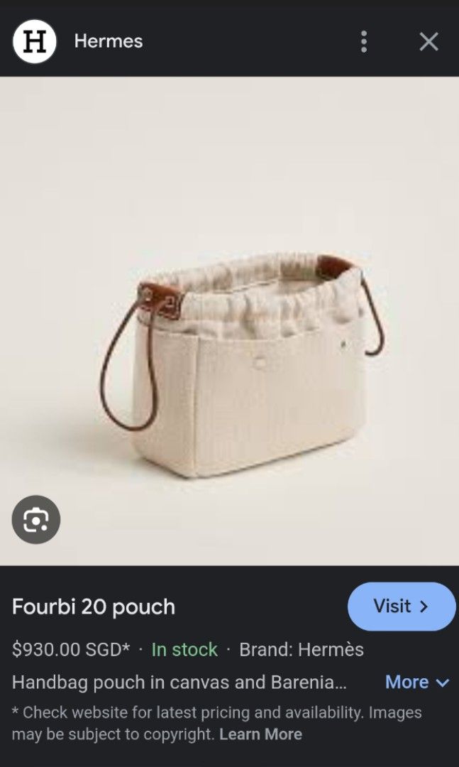 Hermes fourbi backpackable 20