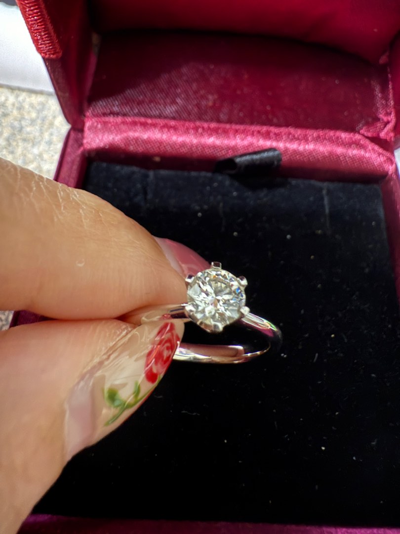 Jannpaul Diamond Engagement Ring Carat, Women's Fashion