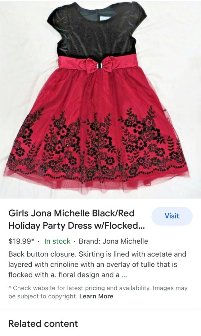 Jona michelle party dress, Babies & Kids, Babies & Kids Fashion on Carousell