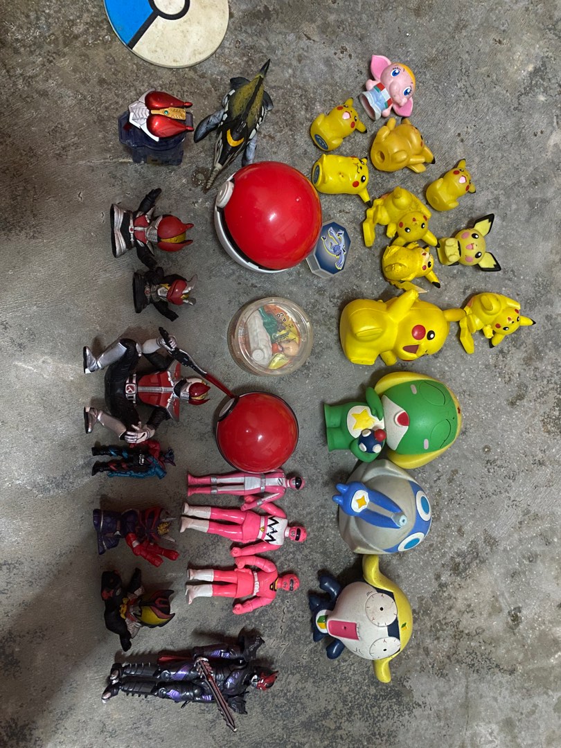 Lot Kamen Rider and Pokemon, Hobbies & Toys, Toys & Games on Carousell