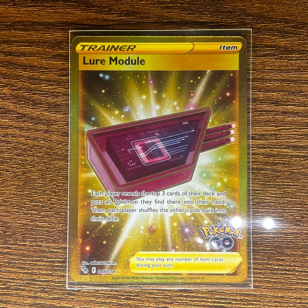 Lure Module 088/078 - Pokemon Go - Gold Secret Rare Card, Hobbies & Toys,  Toys & Games on Carousell