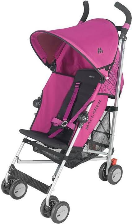 Maclaren pink and grey stroller outlet