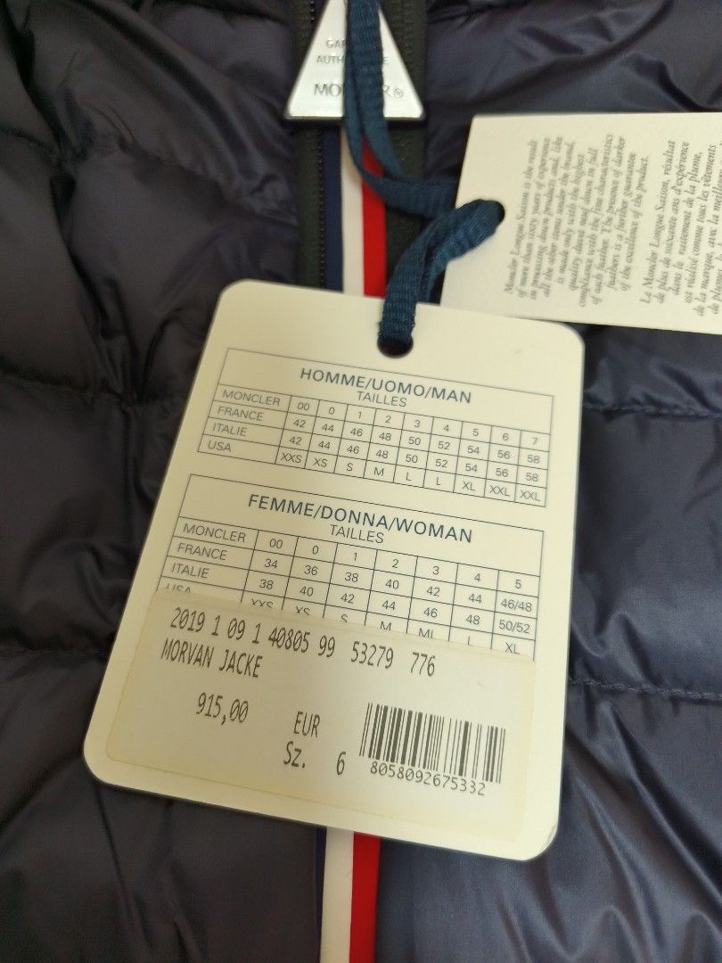 Moncler size cheap