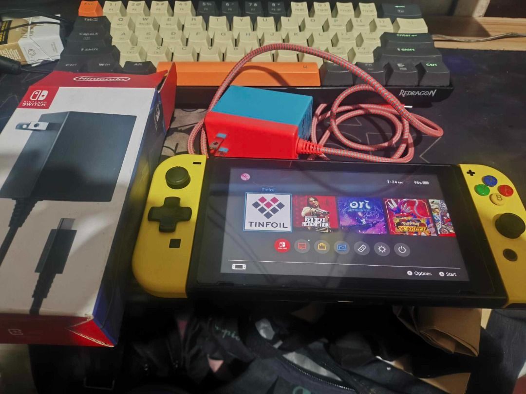 nintendo switch v1 128gb JB modchipped for sale, Video Gaming, Video